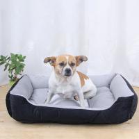 Nido de perro con patrón de hueso de invierno cálido, felpa corta, suave, cachorro, gato, sofá para dormir, algodón PP, cestas cómodas, cama de invierno - details 0
