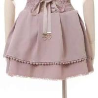 Minifalda estilo lolita de cintura alta pastel kawaii con encaje gótico - details 0