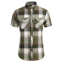 Camisa de Verano de Doble Bolsillo a Rayas Talla Grande Estilo Casual de Negocios para Hombres - details 14