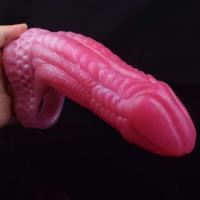 Fantasía Animal consolador manga caballo vaina perro nudo pene extensor dragón agrandamiento adultos juguetes sexuales para hombres - details 6