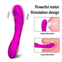 Juguete sexual del vibrador del dildo del punto G poderoso para las mujeres del estimulador del clítoris del clítoris del masajero de la masturbación femenina con USB recargable - details 0