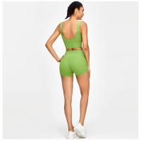 Pantalones cortos deportivos para mujer, pantalones cortos de compresión plisados, pantalones cortos de yoga de secado rápido - details 8