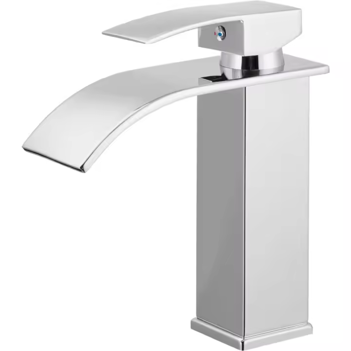 Grifo Lavabo Cascada Grifo Mezclador de Acero Inoxidable 304 para Baño - 1