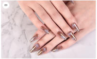 KADS-puntas de uñas postizas profesionales, 500 piezas, con gradiente brillante, de colores, fáciles de operar - details 12