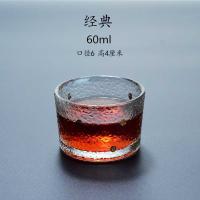 Juego maestro de Kung Fu, taza de té de cristal gruesa transparente con bordes con patrón de martillo para el hogar, taza de té pequeña King - details 9