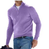Suéter De Cuello Alto Para Hombre Otoño Invierno Estilo Casual Color Sólido Manga Larga Ajustado Para Ropa Diaria Caliente - details 7