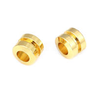 Gran Espaciador de Cilindro de Latón Dorado de 18K Accesorios para Hacer Pulseras - details 26