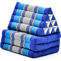 Cómodo Colchón De Suelo con Cojín De Lectura, Futón Japonés, Cama Plegable O Esterilla De Masaje Tailandés, 170 x 53 cm, Azul Claro - details 370