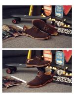 Zapatos casuales de primavera 2025 para hombre, zapatos de cuero de talla grande para hombre, zapatos de moda esmerilados - details 11
