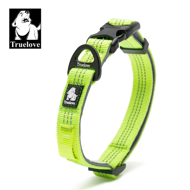 Truelove - Collar reflectante apto para perros pequeños, medianos y grandes, portátil, acolchado, suave, de nailon, cómodo, TLC5271 - 1