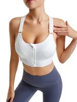 Sujetador deportivo para mujer, Top corto, chaleco de Yoga con cremallera frontal, talla grande, correa ajustable a prueba de agua - details 5