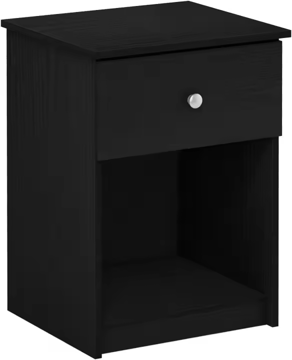 Lucca Mesita de Noche, Madera, Roble Negro, Pack de 1 - 1