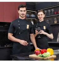 Chaqueta de cocina, uniforme de Catering, ropa de Chef de manga corta, camarera de Hotel, restaurante, ropa de trabajo, panadería, abrigo de Chef de Sushi, camisa de cocina - details 12