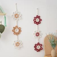 Tapiz Tejido a Mano Estilo Nórdico 2025, Diseño Solar con Flecos, Decoración Pared Infantil Segura, Algodón Orgánico, - details 8