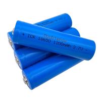 Batería de litio recargable de Punta puntiaguda, 18650, 3,7 V, 1200mah, 4 baterías li-po para linterna, capacidad Real - details 5