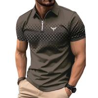 Polo de Moda de Verano para Hombres Manga Corta, Estilo Casual con Abeto, Secado Rápido, Material de Cáñamo Auténtico - details 3