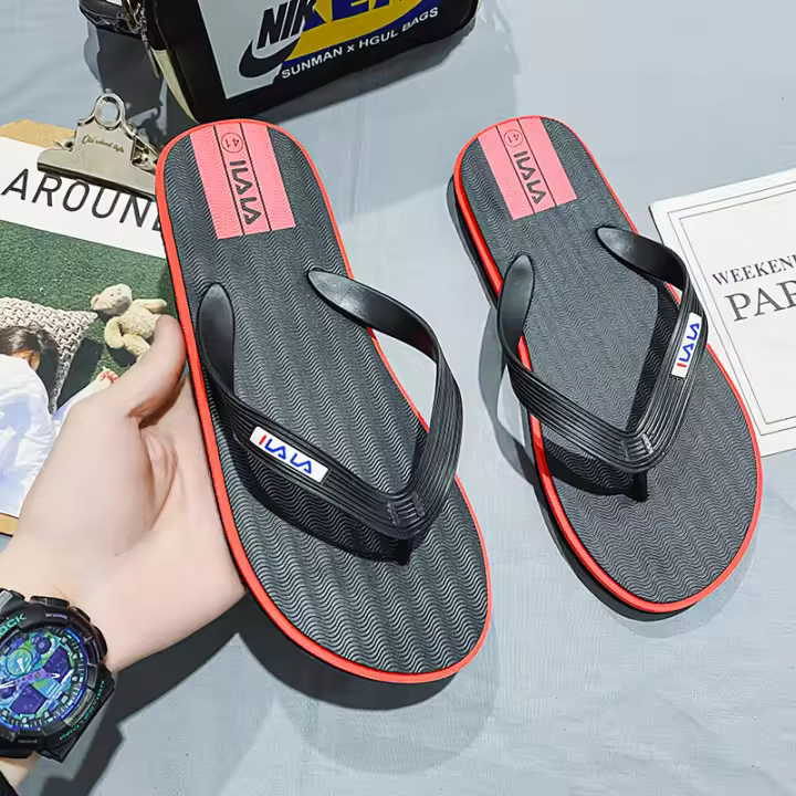 Nuevas chanclas para hombre 2025 verano simple antideslizante chanclas para hombre de gama alta versátiles playa zapatillas frescas. - 1