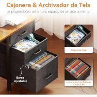 Escritorio de Escritorio en Casa Espacioso con Soporte para Auriculares y Bolsa de Almacenaje - details 22