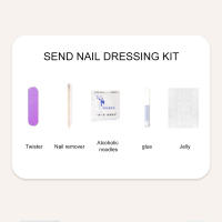 Uñas postizas reutilizables para el hogar, uñas prensadas púrpuras degradadas, dulces y encantadoras, uso de manicura DIY - details 2