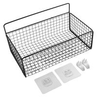 Cesta de hierro, estante para champú en polvo para pared de baño, orificio perforador, colgador de condimentos de cocina - details 15