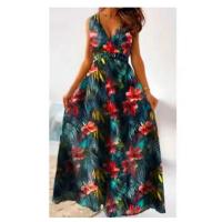 Vestido de verano con cuello en v para mujer, vestidos estampados a la moda - details 3
