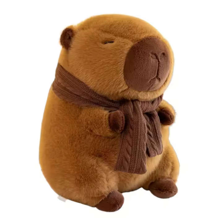 Muñeco De Peluche Capibara 23cm Simulación Anime Peluche Suave Juguete Para Niños Y Adultos Regalo De Navidad Y Acción - 1