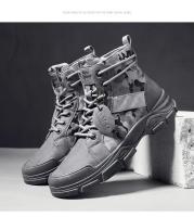 Botas de senderismo para hombre, zapatos planos informales de camuflaje para el desierto, transpirables, antideslizantes, para trabajo, otoño - details 10