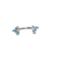 Anillo de acero quirúrgico para mujer, piercing para el cartílago, barra para el labio, tragus helix, joyería para el cuerpo, 16g, 1 unidad - details 24