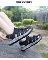 Sandalias de Cuero de Vaca Casuales de Gran Tamaño Zapatos de Playa de Verano para Hombres - details 11
