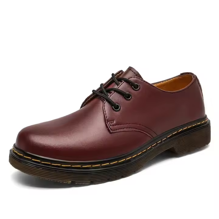 Zapatos de trabajo con suela de tendón de lana con cordones para hombre de moda informal de estilo británico - 1