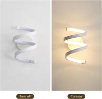 Goeco Aplique Pared Interior, lámpara de Pared Acrílica, 18W, 2000lm, Luz de pared en Espiral Blanca para Dormitorio, Balcón - details 2