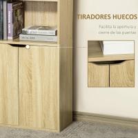 Estantería de Libros con 4 Compartimentos Abiertos Blanco 80 kg de Carga Tamaño 59x29x180 cm - details 14