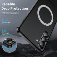 Funda de Aluminio Transparente para Samsung Galaxy S23 FE S21 FE S20 FE S23 S22 Note 20 Ultra Note 10 Plus con Carga Inalámbrica Diseño de Película Ligero Compatible con Smartphones - details 0