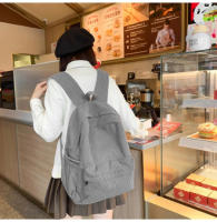 Mochilas escolares de gran capacidad 2024 de alta calidad para mujeres, mochila de cremallera con respaldo suave de pana. - details 8