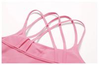Conjunto de Yoga y Fitness para Mujeres Traje Deportivo de 2 Piezas Pantalones de Yoga de Cintura Alta y Sujetador Deportivo Racerback Material Exterior de Nylon Adecuado para Primavera/Verano - details 18