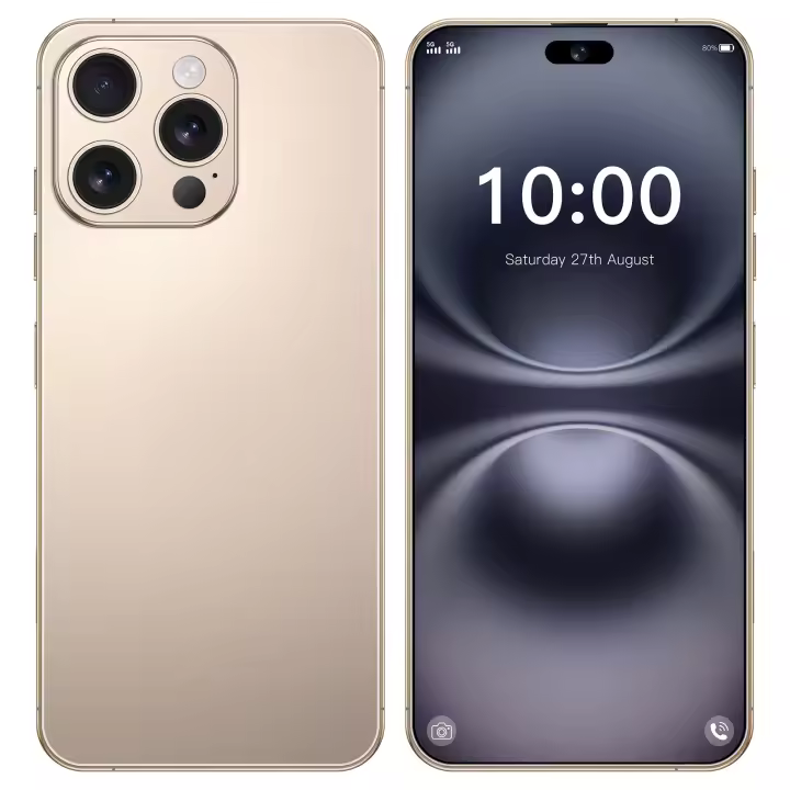 Teléfono celular 2025 Nuevo i16 Pro Max Pantalla HD de 7.3 pulgadas Cámara de 72MP+108MP Snapdragon8 Gen 3 8000mAh Dual SIM Smartphone 5G - 1