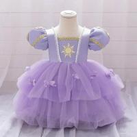 Rapunzel Sofia Alice Cosplay vestido de princesa niñas Floral cumpleaños carnaval fiesta de Halloween ropa elegante accesorio de disfraz - details 2