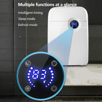 Deshumidificador silencioso para habitación, deshumidificador eléctrico con tanque de agua de 2,5 L y apagado automático, 42 W - details 3