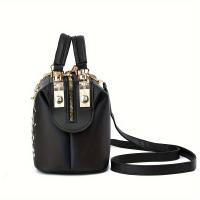 Elegante Bolso de Mano Bordado Floral Bolso de Hombro con Cierre de Cremallera Lino de Poliéster - details 5