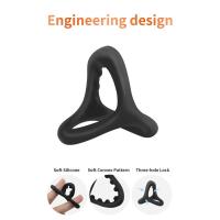 Anillos de silicona Leten para mejorar la erección, anillo triangular con cuentas de masaje, juguetes sexuales para hombres con eyaculación retardada - details 6