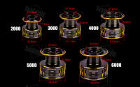 Carrete de Pesca Archer2 de SeaKnight 5.2:1 4.9:1 Max Drag Power Aluminio 28lbs Alarma de Peces - details 1