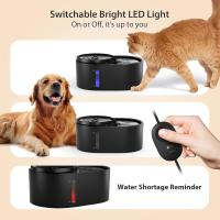 Dispensador automático de agua para gatos de 6 l/1,58 g, fuente de agua para mascotas de 2 alturas con bomba ultrasilenciosa y 8 filtros de repuesto y 32 almohadillas de filtro y alerta de escasez de agua, blanco - details 5