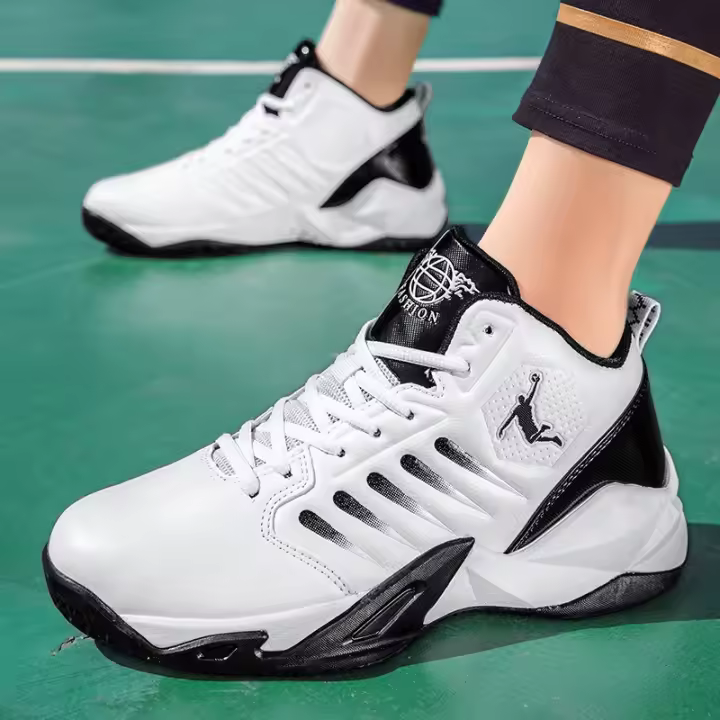 Zapatillas de baloncesto transpirables para hombre, zapatillas antideslizantes con amortiguación para gimnasia, atletismo y entrenamiento - 1