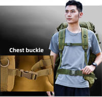 Mochila de gran capacidad para acampar, bolso de hombro de viaje para senderismo al aire libre, impermeable, escalada, montañismo, 100l - details 7