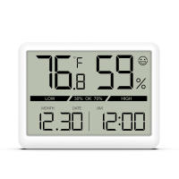 ORIA-medidor de humedad para habitación, higrómetro LCD de gran número, preciso, con reloj - details 8
