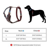 Chaleco de cuero genuino duradero con arnés para perros grandes, correa estable para pastor alemán, labrador, husky, entrenamiento para caminar - details 1