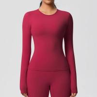 Camisetas de Entrenamiento Sin Costuras para Mujer Ropa Deportiva de Yoga de Manga Larga - details 37