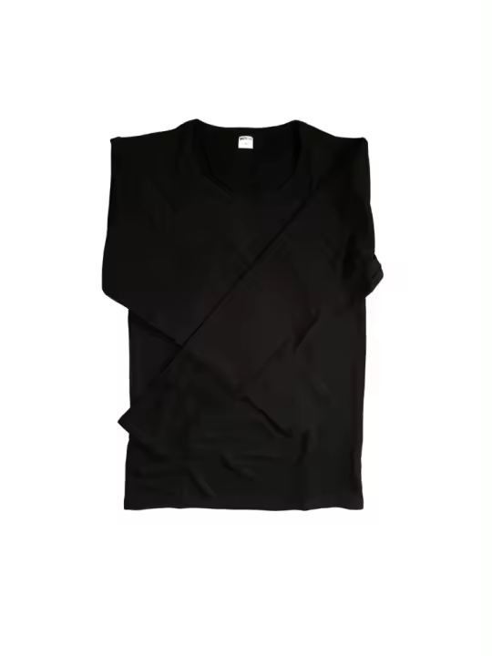Camiseta Térmica para Hombre Camiseta Interior de Cuello Redondo Manga Larga Ropa Térmica Ajustada - 1
