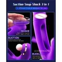Leten 3 vibradores vibratorios de 1 inserción, palo de succión para adultos, estimulador de clítoris y vagina, consolador femenino para - details 18