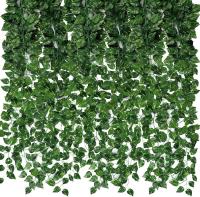 Guirnalda de Hiedra Artificial 24 Paquetes Plantas Colgantes para Decoración de Pared - details 0
